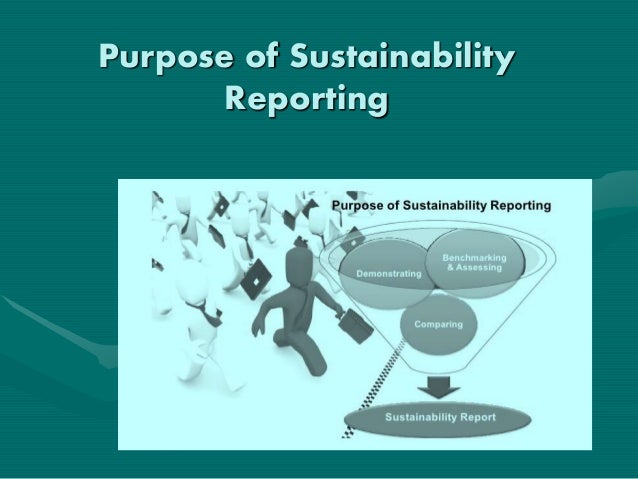 Purpose of Sustainability